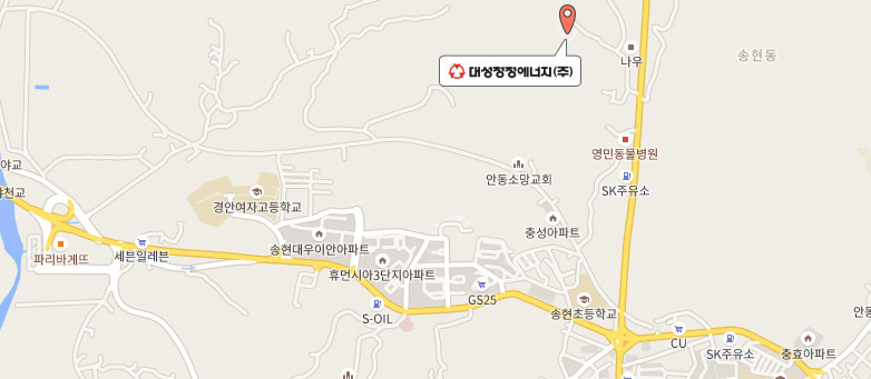 대성청정에너지(주) 본사 지도